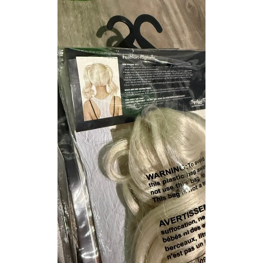 NEW Fashion Pigtails Bombshell Wig (Blonde) Spirit Halloween Star Long Hair